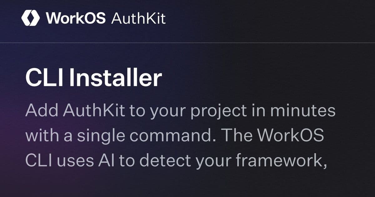 WorkOS Unveils AI-Powered CLI Installer for AuthKit, Sparks Debate on Automated Integration