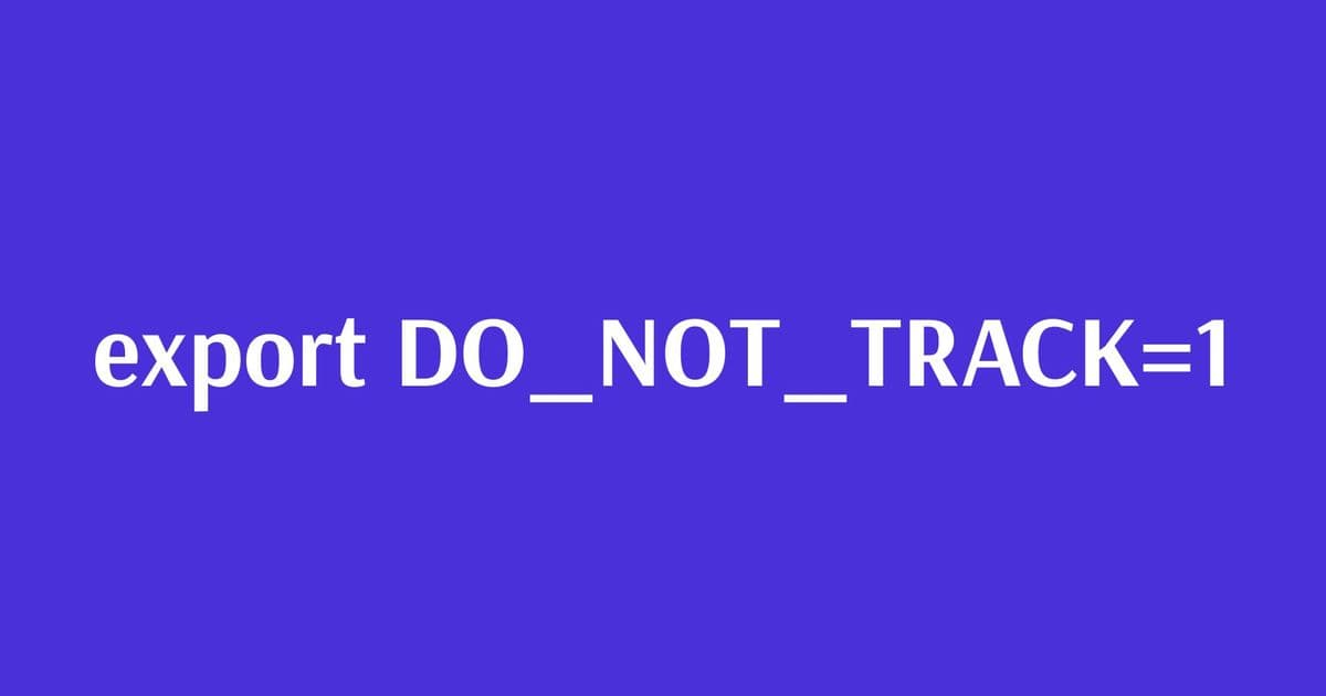 The DO_NOT_TRACK Movement: Standardizing Privacy in Developer Tools