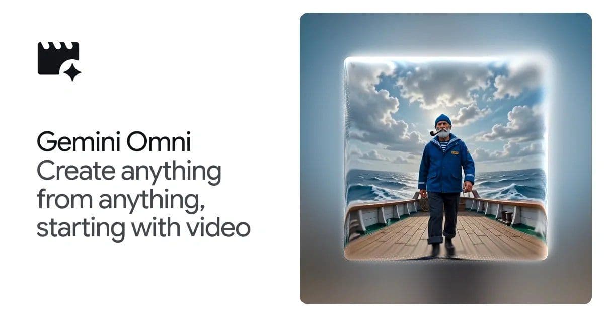 Google DeepMind unveils Gemini Omni: a multimodal video editor that talks back
