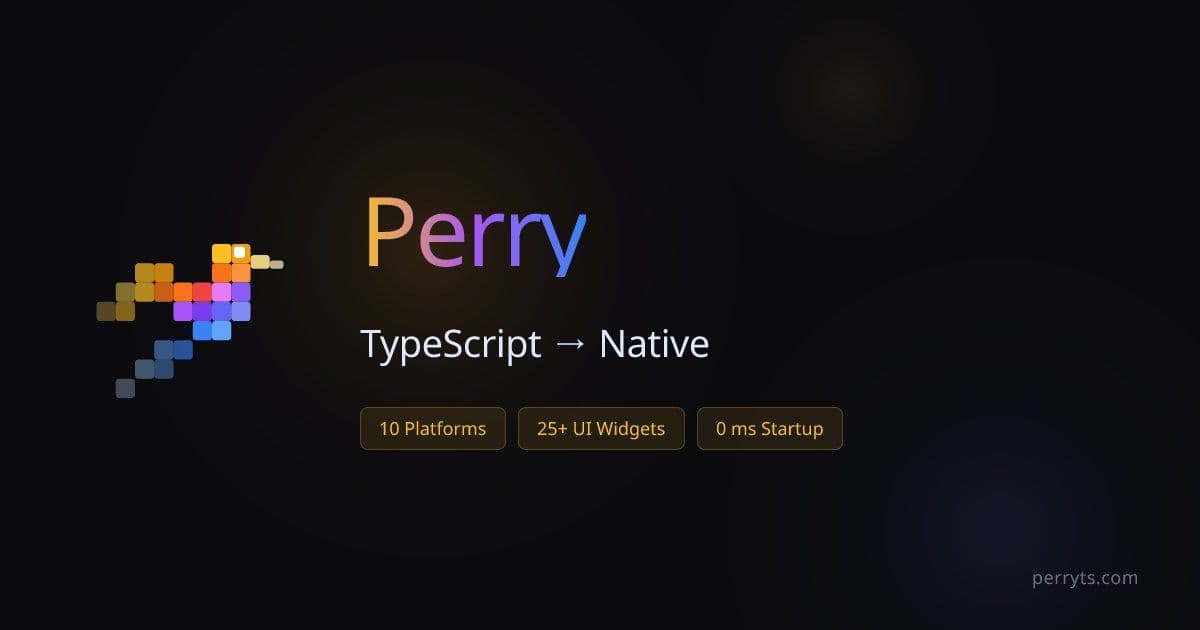 Perry: TypeScript to Native Compilation - Technical Analysis