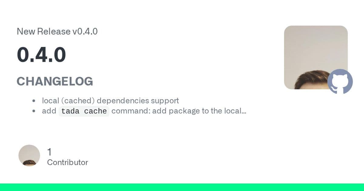 Tada 0.4.0 Brings Local Caching and Breaking Changes to Ada Package Management