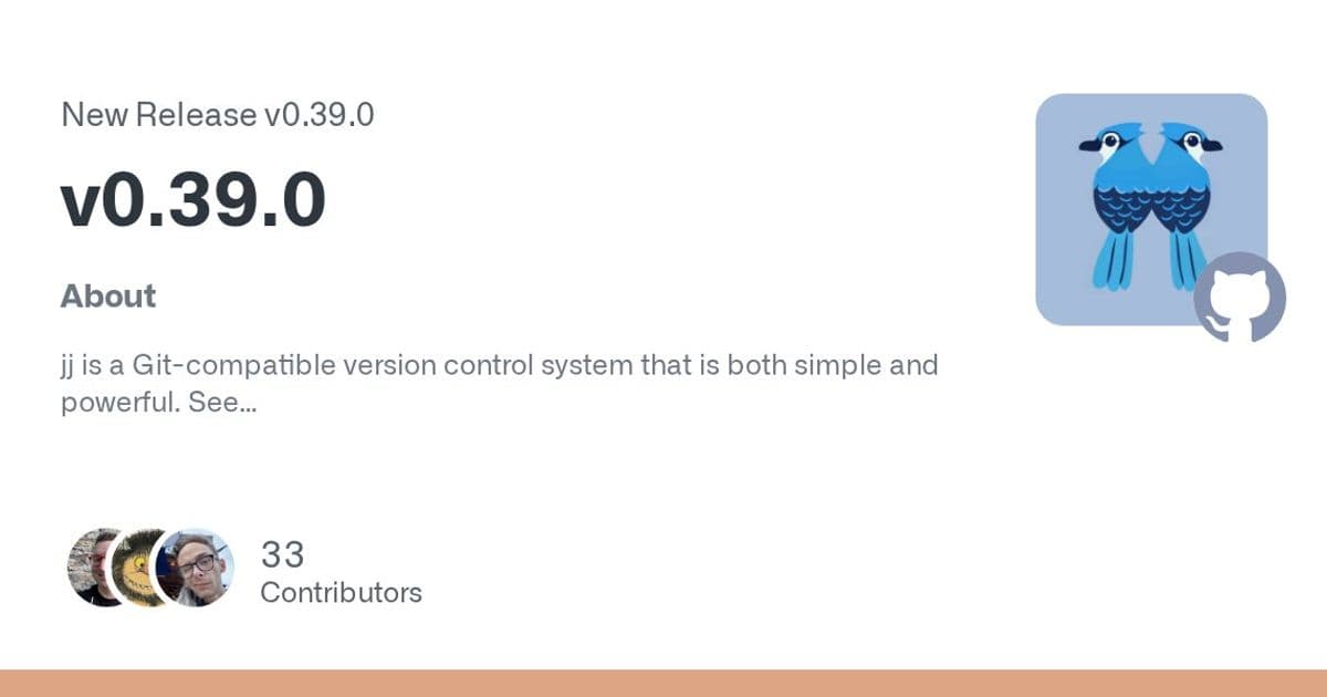 jj v0.39.0: A Major Leap Forward in Git-Compatible Version Control