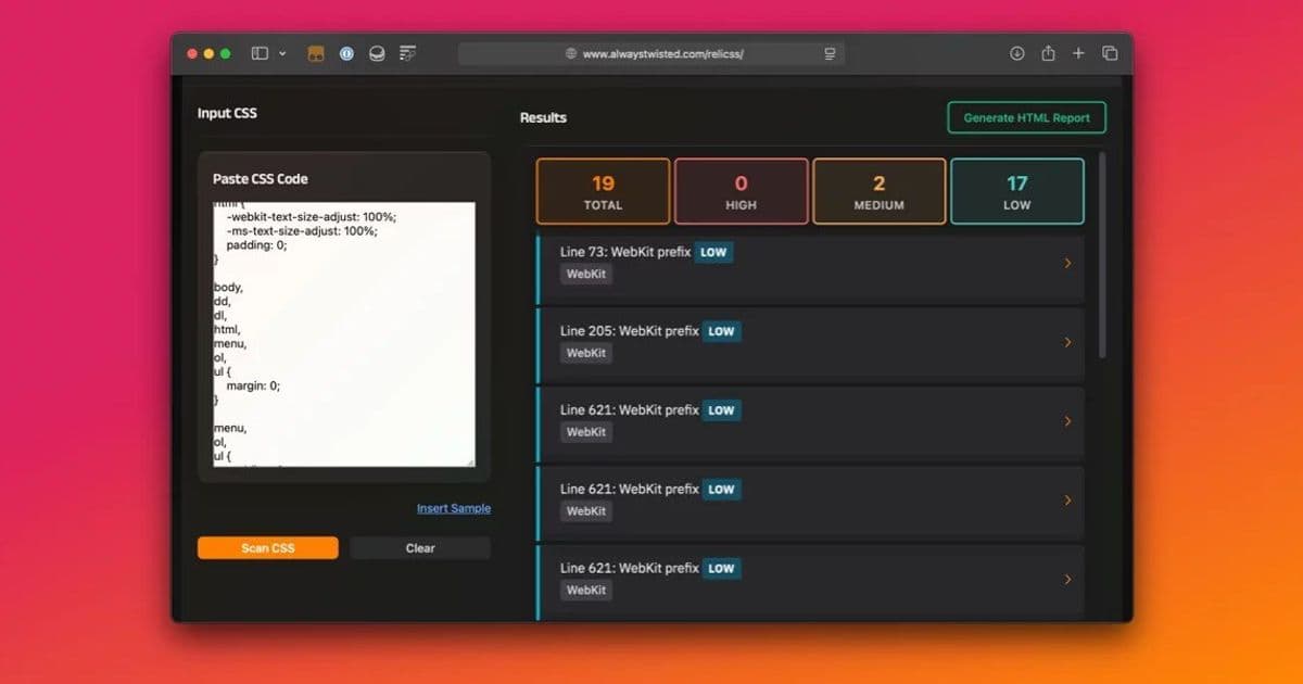 ReliCSS: Excavating the Skeletons in Your CSS Closet