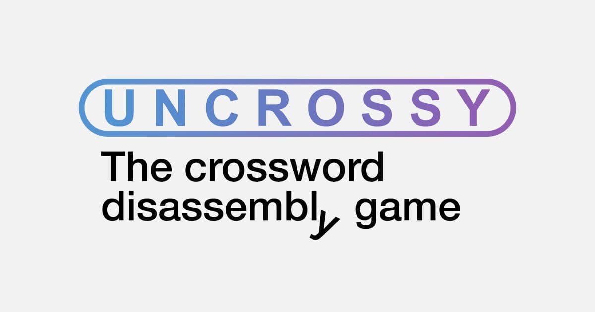 Uncrossy: The Word Rearrangement Puzzle Game Capturing Linguists' Attention