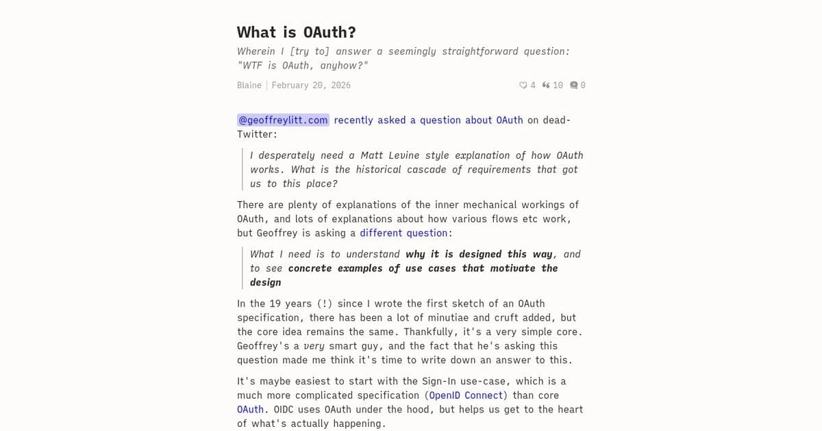 OAuth Unpacked: The Simple Core Behind Modern Authorization