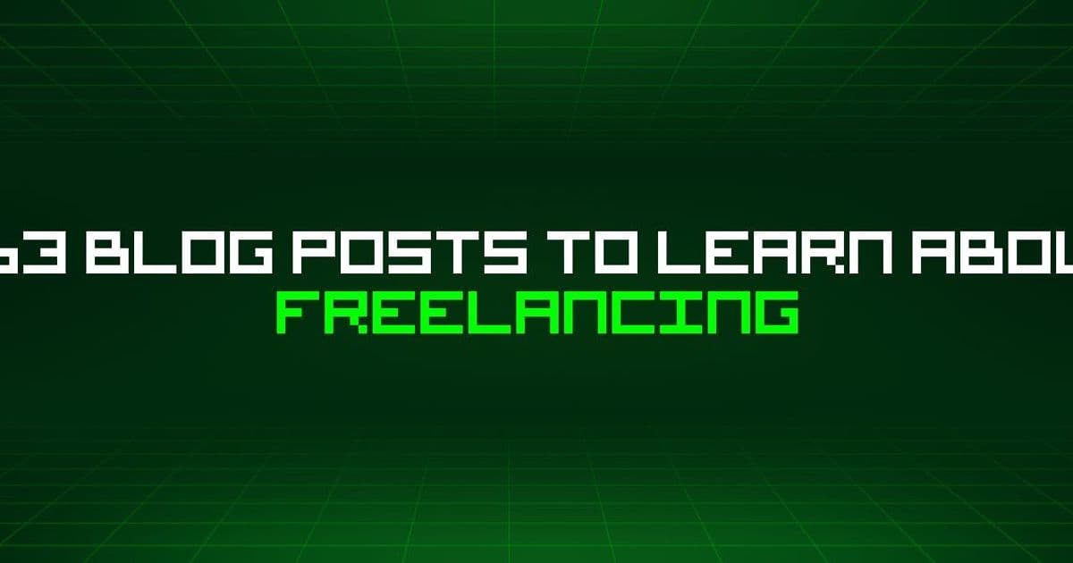 A Curated Tour of 163 HackerNoon Freelancing Stories