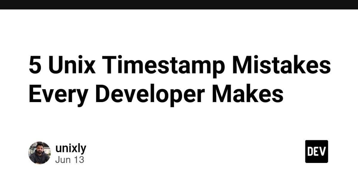 Unix Timestamp Bugs Are Distributed Systems Bugs in Disguise