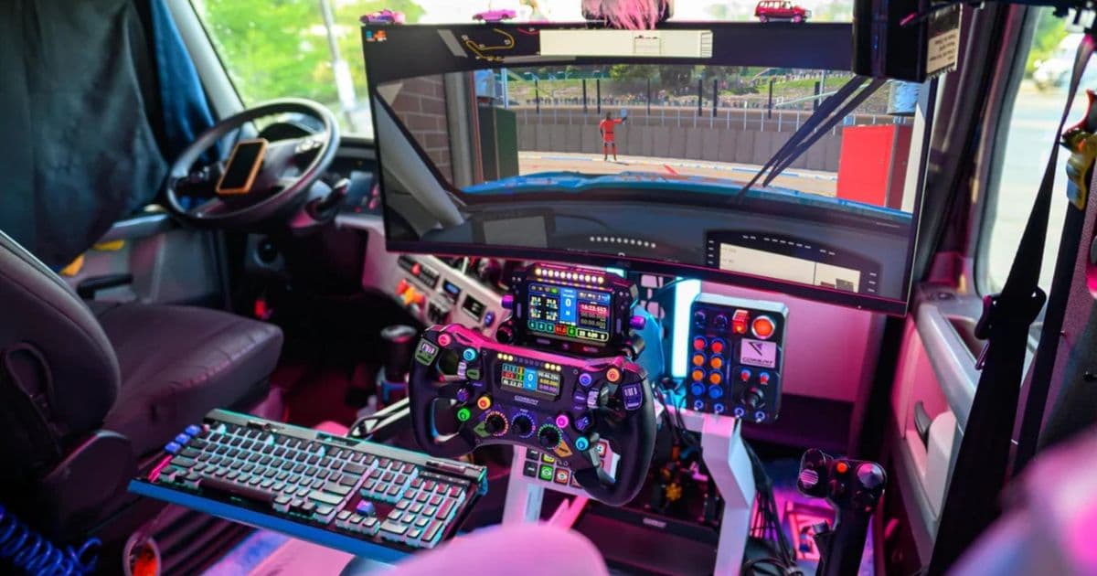 $6,000 Semi-Truck Gaming Rig: High-End Sim Racing Hardware Meets Life on the Road