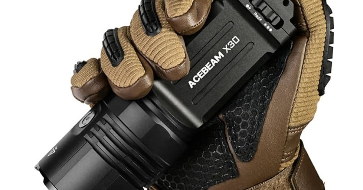 Acebeam X30 Flashlight Delivers 20,000 Lumens and 656-Yard Range, Launching with 25% Discount