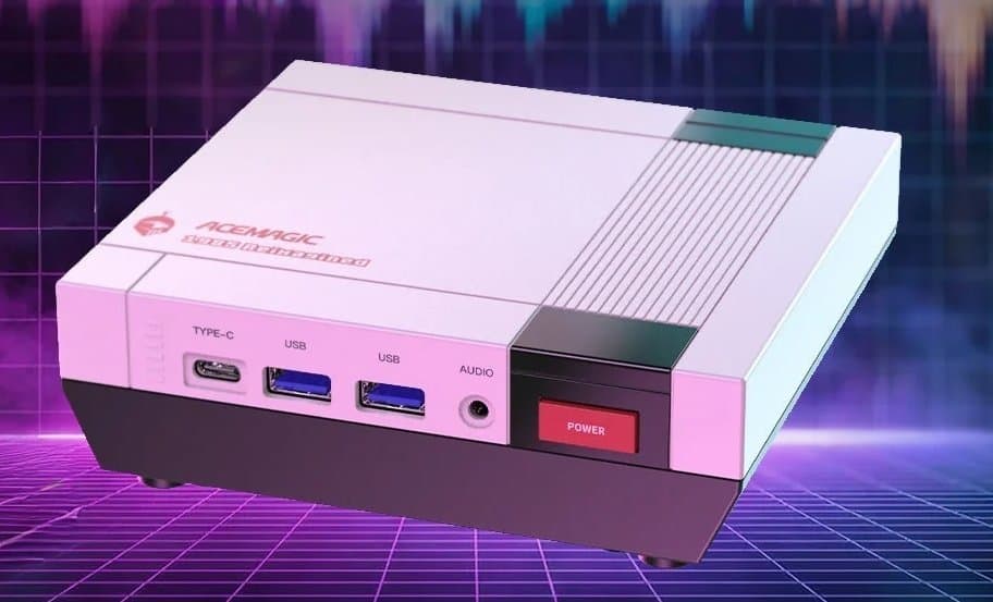 ACEMAGIC Retro X5 merges AMD Strix Point power with nostalgic NES design