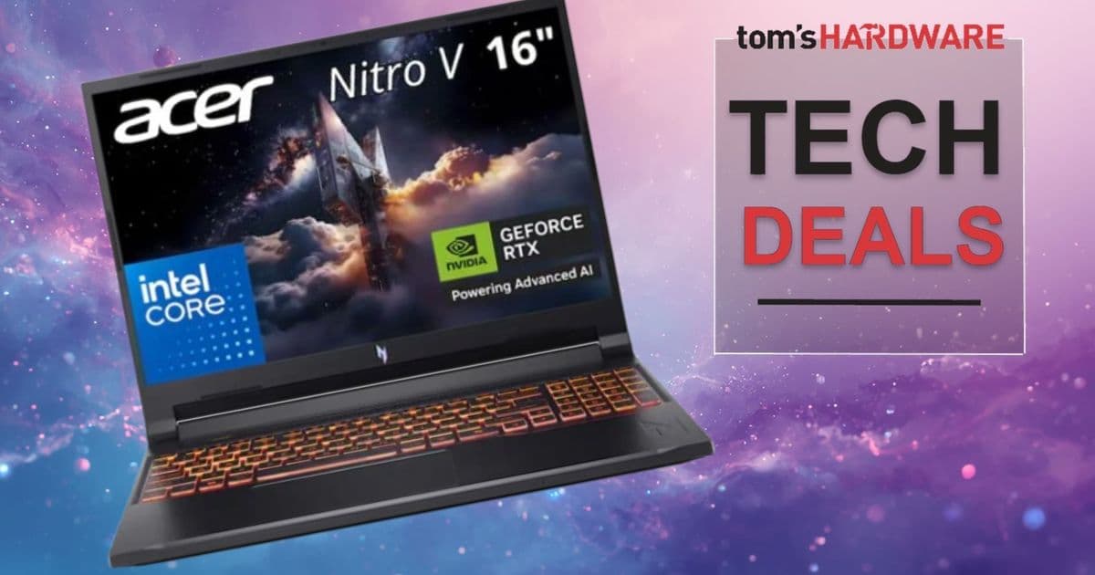 Acer Nitro V 16 Gaming Laptop Drops to $1,249.99 in Best Buy's Limited-Time Deal