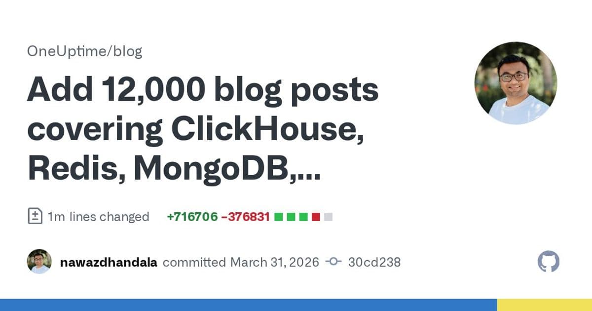 OneUptime Expands Knowledge Base with 12,000 Technical Blog Posts