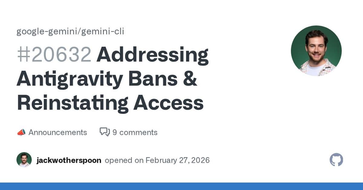 Google Restores Gemini CLI Access After Antigravity Bans, Implements New Self-Service Process