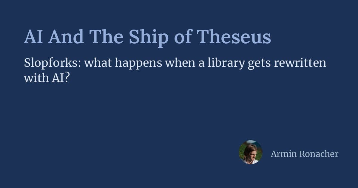 AI and the Ship of Theseus: When Code Gets Rewritten from Scratch