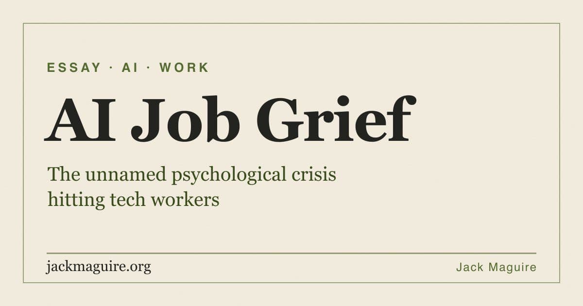 AI Job Grief: The Unnamed Psychological Crisis Hitting Tech Workers