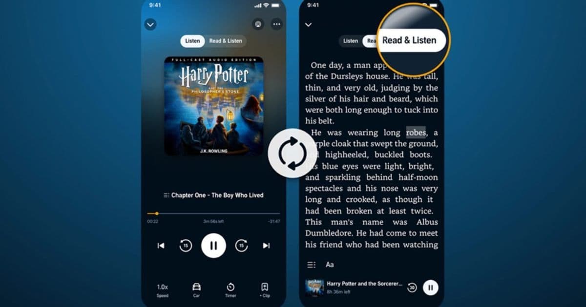 Amazon's Audible App Gets 'Read and Listen' Mode for Immersive Reading Experience