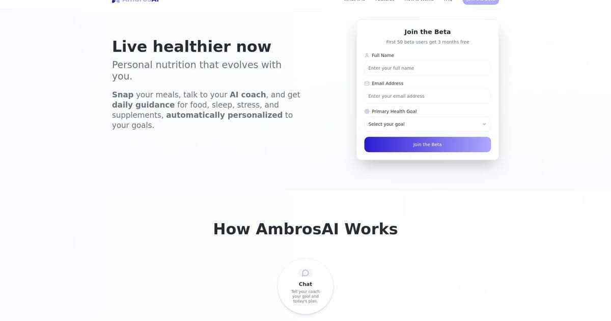 Ambrosia AI Debuts 'Deep Personalization': Crafting AI Companions Through Natural Conversation
