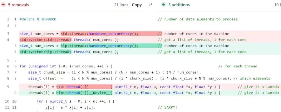 AMD's hipThreads Promises Easier GPU Porting for C++ Developers