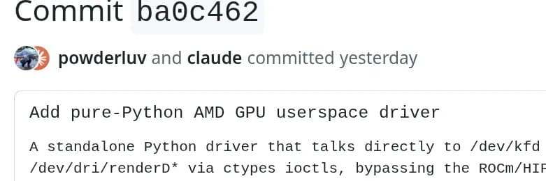 AMD Engineer Creates Pure-Python GPU Driver Using AI, Bypassing Traditional ROCm Stack