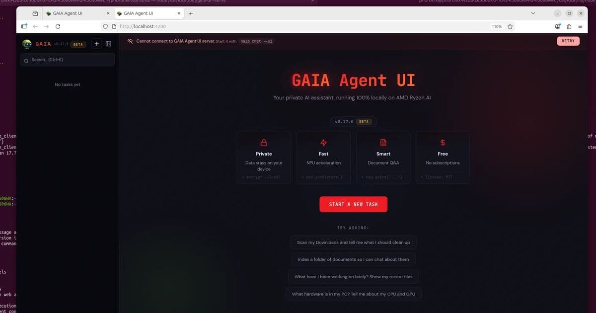 AMD GAIA 0.17 Brings Privacy-First Local AI Agent UI to Ryzen AI Hardware