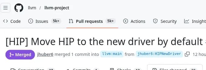 AMD HIP Adopts LLVM's Unified Offload Driver as Default in LLVM 23