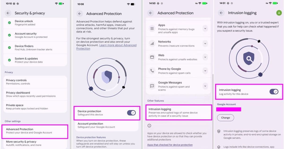 Android Introduces Intrusion Logging to Combat Advanced Spyware