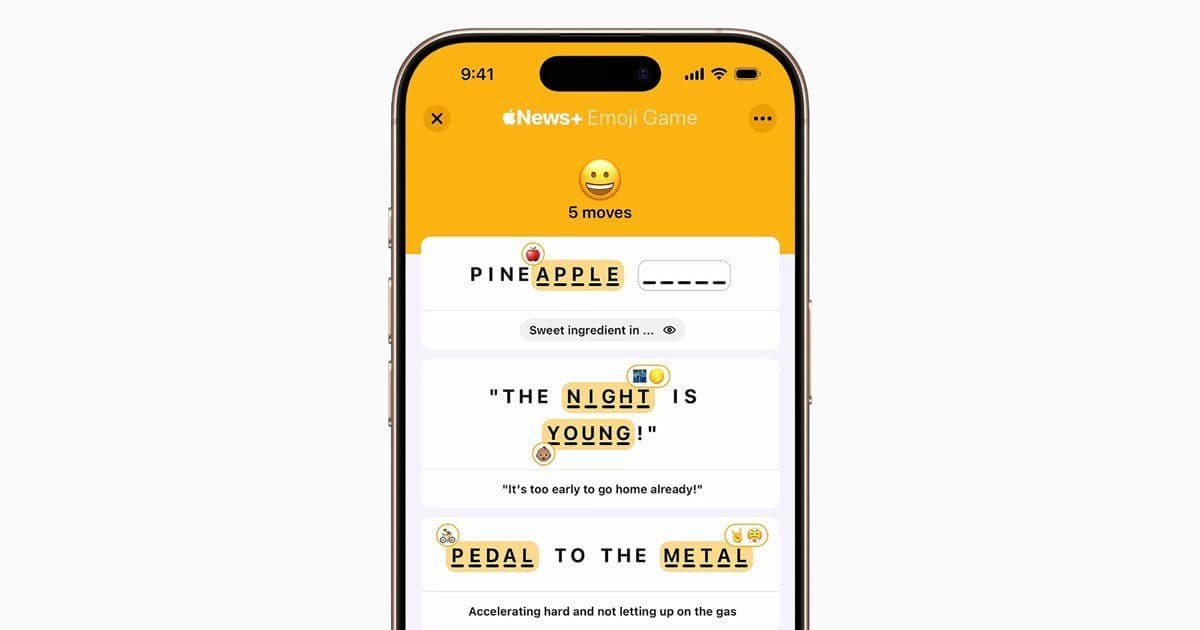 Apple Bets on Emoji and AI with New 'Emoji Game' for News+ Subscribers