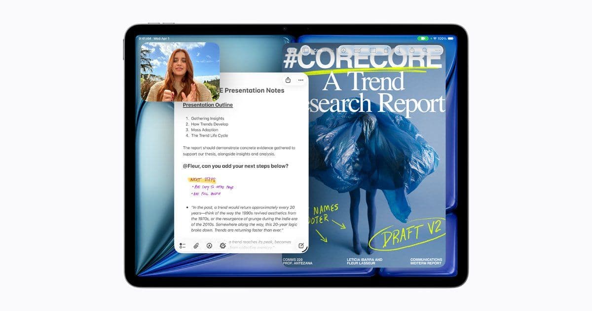 Apple's M4 iPad Air: Performance, AI, and Connectivity Upgrades at the Same Price