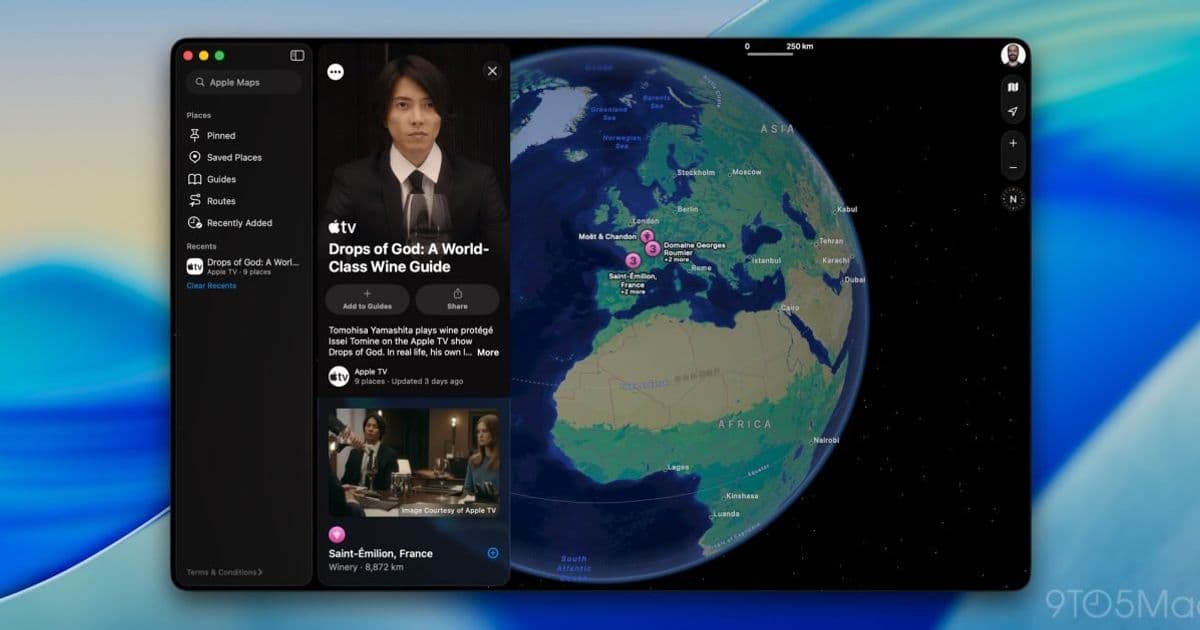 Apple Maps gets a curated 'Drops of God' wine guide featuring actor Tomohisa Yamashita's favorite wineries