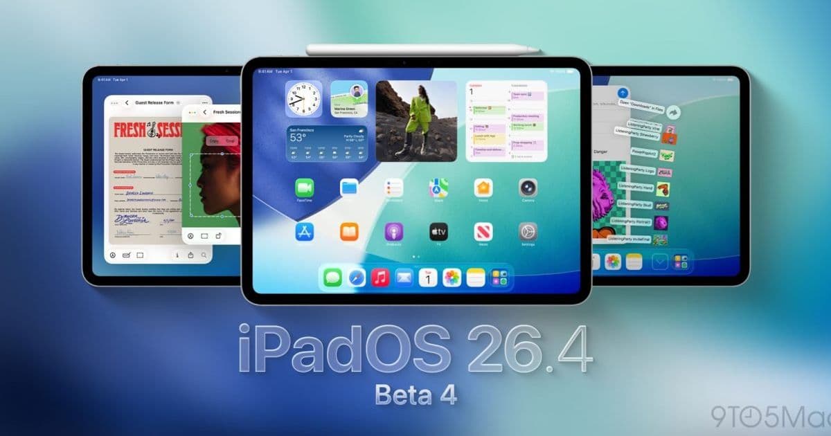 Apple Releases Beta 4 for iPadOS 26.4, tvOS 26.4, and More