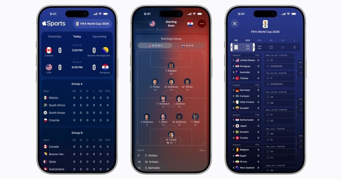 Apple Sports 4.0 adds World Cup 2026 features and rolls out to 90+ new markets