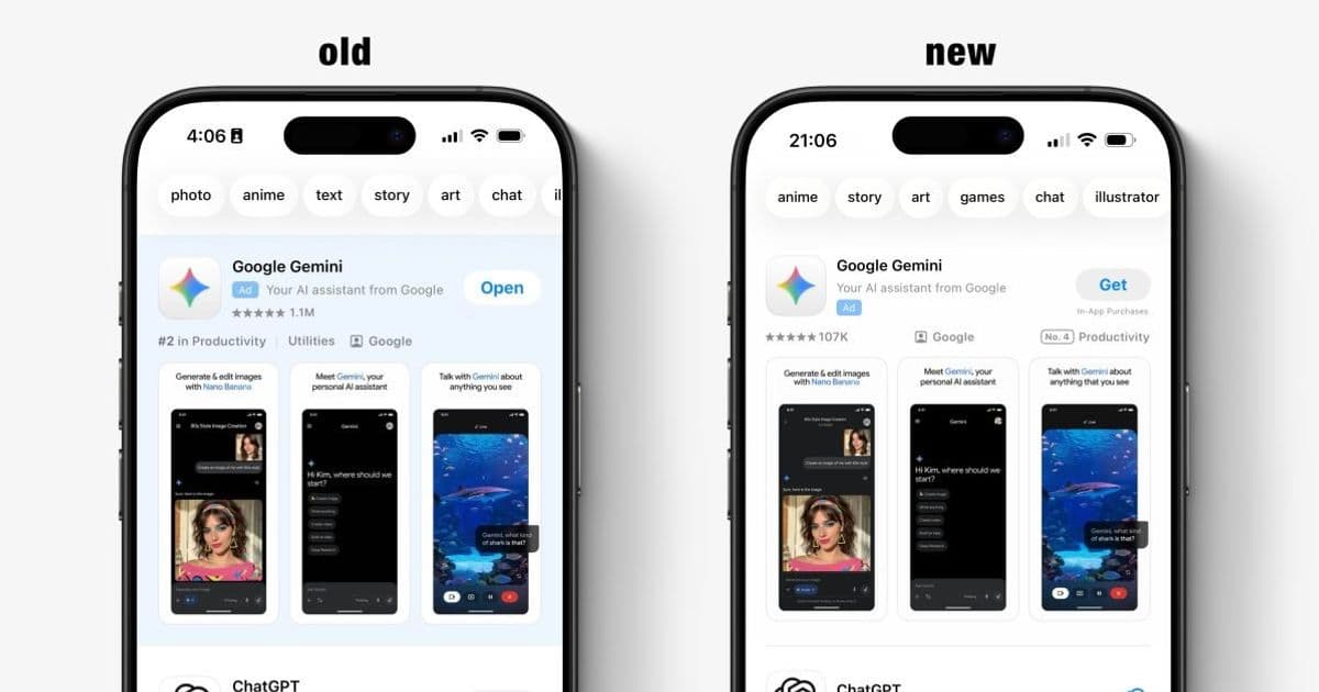 Apple's App Store Search Ads Get a Visual Makeover: The Blue Background Disappears