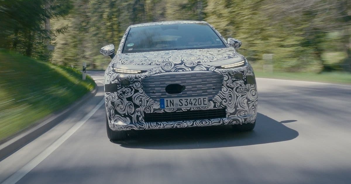 Audi A2 e‑tron: First real look as the camouflaged prototype tackles Swedish winter testing