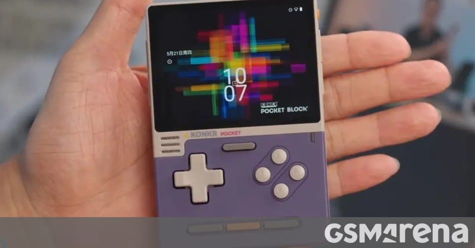 AYANEO unveils KONKR Pocket BLOCK, a pocket‑sized AI‑enhanced retro handheld