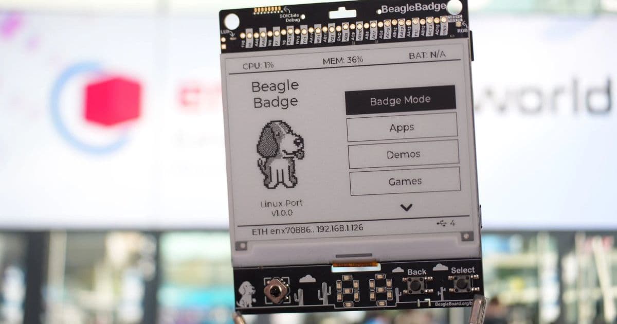 BeagleBadge: An Open-Source Wearable Badge with ePaper Display and Sensors