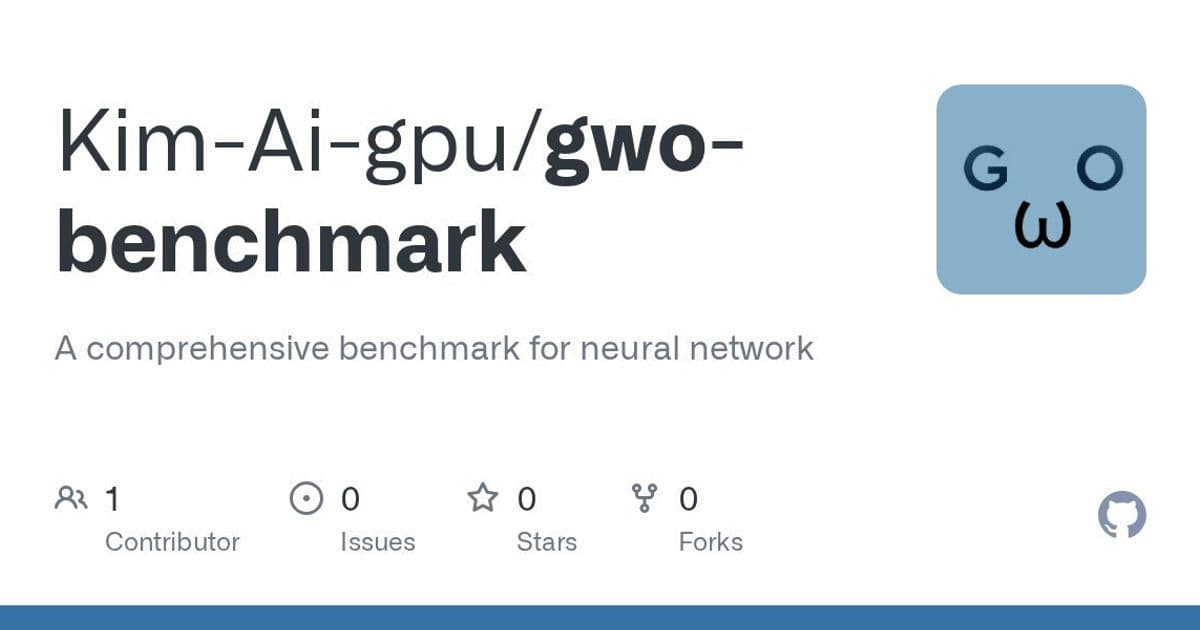 Beyond Accuracy: GWO Benchmark Quantifies Neural Network 'Intelligence' Through Architectural Efficiency
