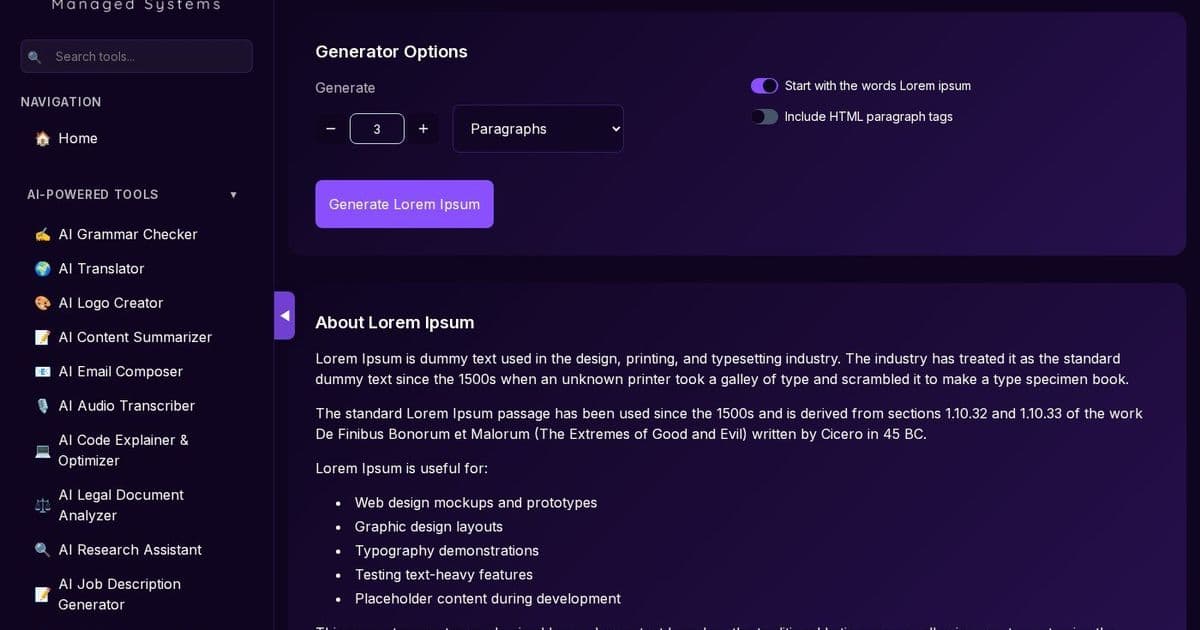 Beyond Placeholder Text: How LavX's Lorem Ipsum Generator Streamlines Design-to-Development Workflows