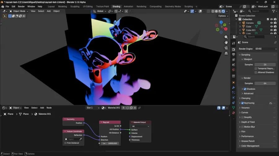 Blender 5.1 Lands Raycast Nodes, Blender Adjusting Release Cycle Moving Forward