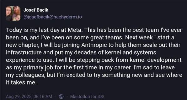 Btrfs Co-Maintainer Josef Bacik Departs Meta, Steps Back From Linux Kernel Development