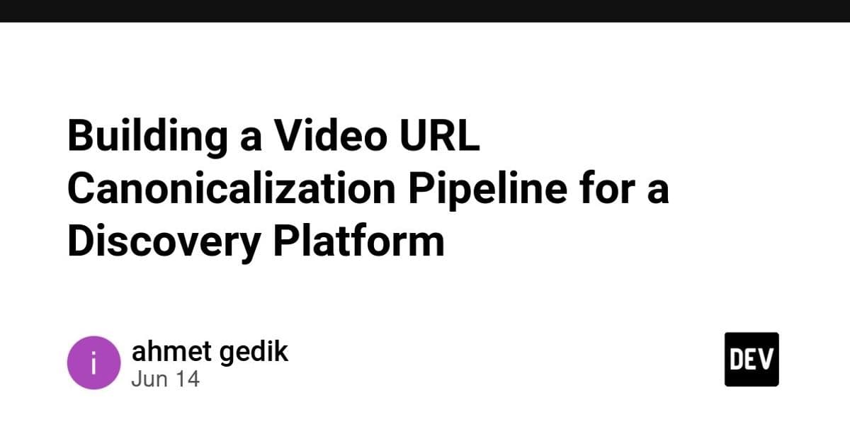 How a Video Discovery Platform Solved Duplicate URLs with a Canonicalization Pipeline