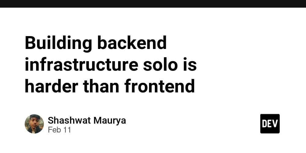 The Silent Complexity of Backend Infrastructure: Why Scaling Isn't Just a Technical Problem