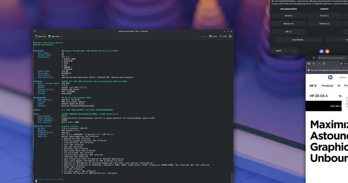 CachyOS April 2026 Update: Shelly Package Manager, Kyber Scheduler, and Performance Optimizations