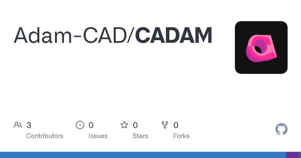 CADAM Democratizes CAD Design: Generate Editable 3D Models from Natural Language in the Browser