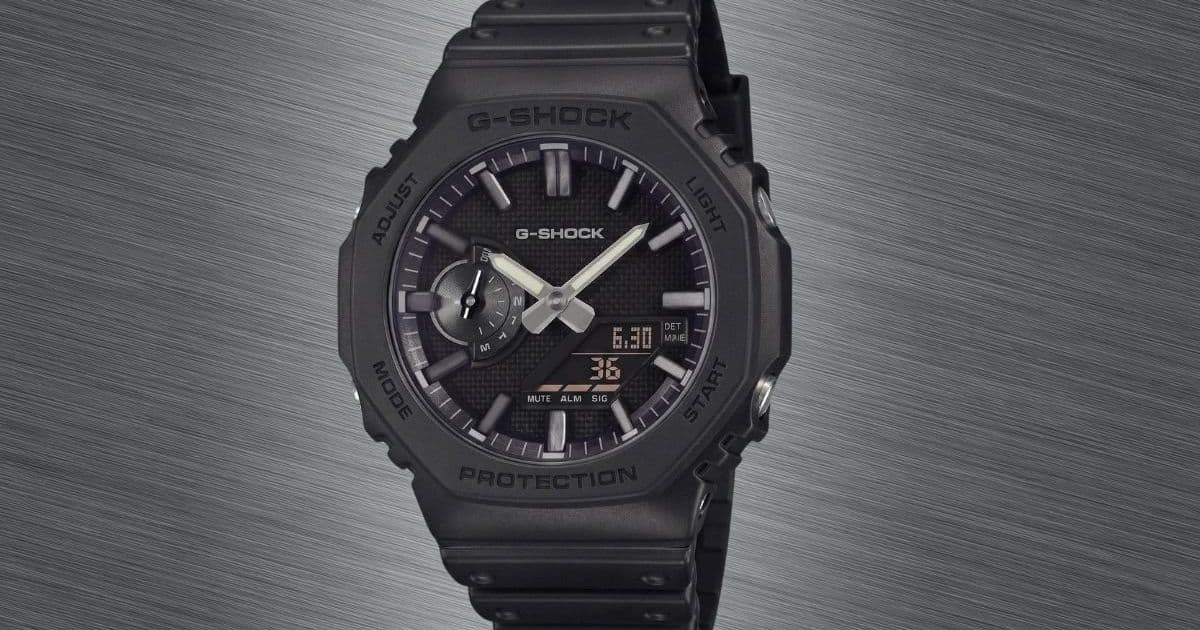Casio Unveils Metallic Accent G-Shock GA-2100LXB Watches with Luxurious Black Design