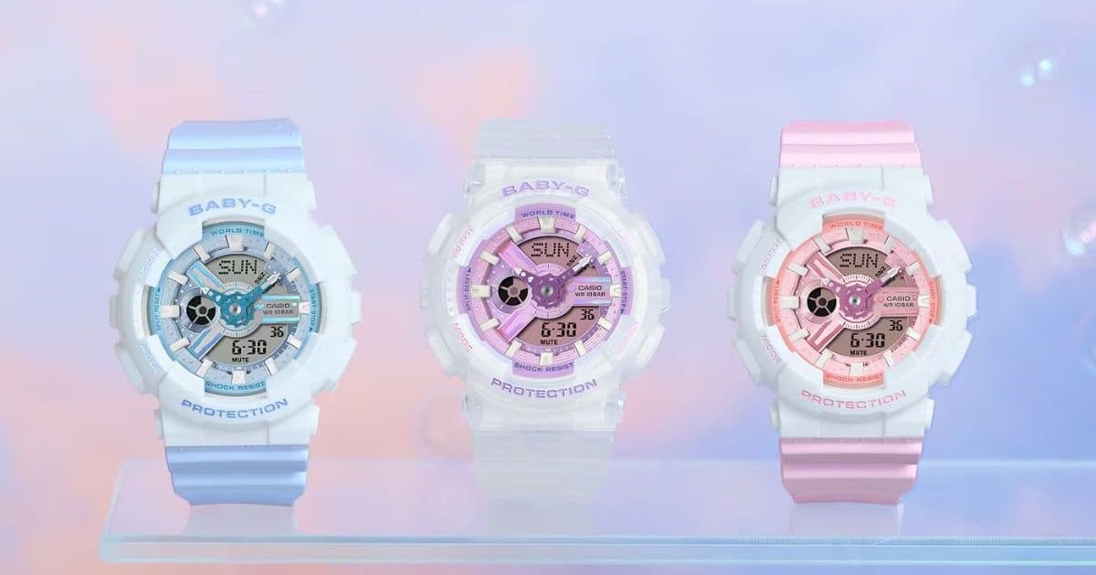 Casio Baby-G BA-100 Series Gains Polarized Hybrid Models with Fashion-Forward Designs