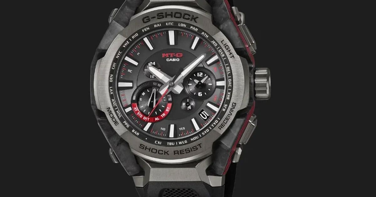 Casio's MTG-B4000B-1A hits the US at $1,500 with an AI-tuned carbon and steel case