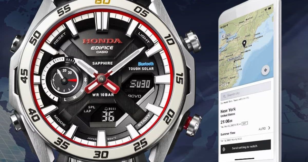 Casio Edifice-Honda Sospensione ECB-2300HR-1A Confirmed for European Release in March 2026