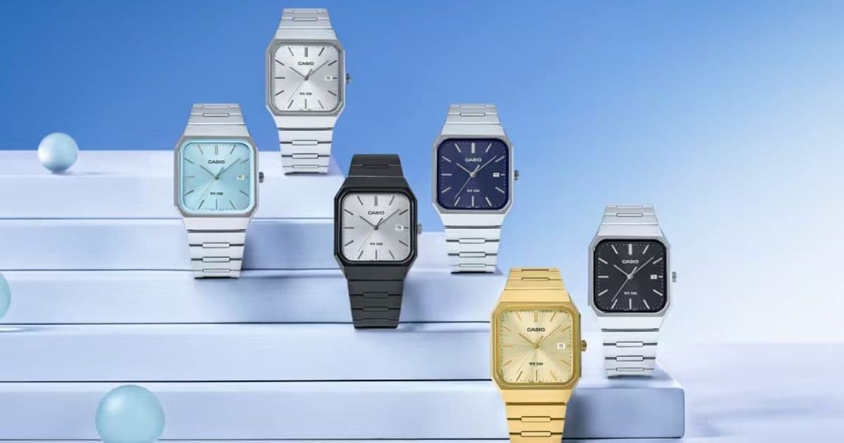 Casio Tests US Market Interest for MTP-B185 Square Metal Watches Through Experimental Lab Program