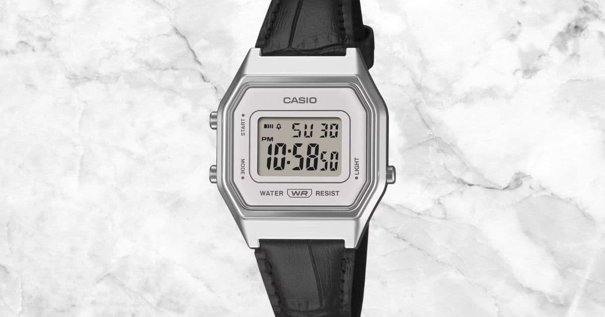 Casio's Vintage LA680WEL-1 Watch Brings Leather Luxury to Digital Timepieces