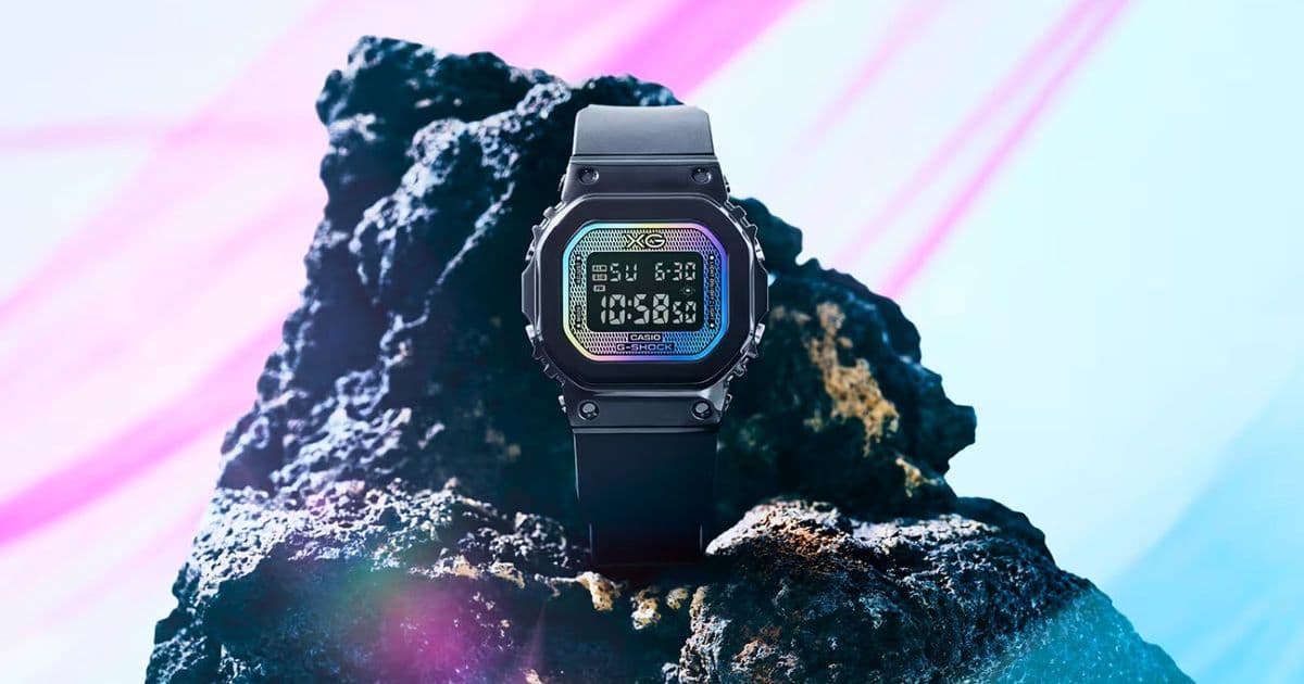 Casio unveils the ultra‑compact GM‑S5600XG‑1 G‑Shock with rainbow‑vapor glass